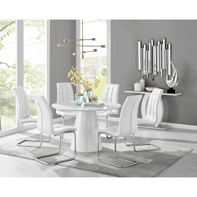 Wayfair white deals round dining table